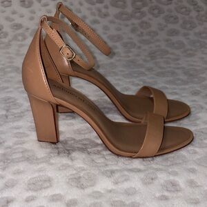 Antonio Melani Nude Ankle Strap Heels